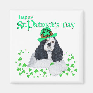 American Cocker Spaniel St. Patrick's Day Magnet