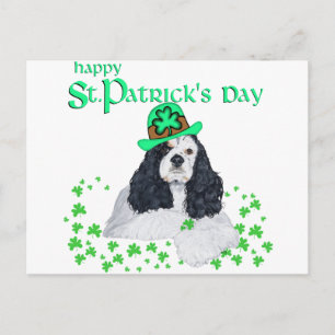 American Cocker Spaniel St. Patrick's Day Postcard