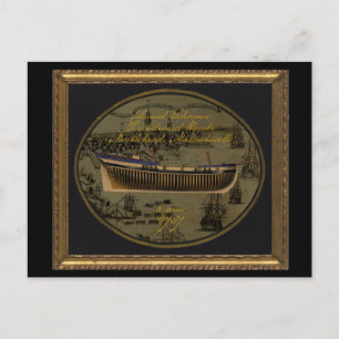American Colonial Schooner Sir Edward Hawke Postcard