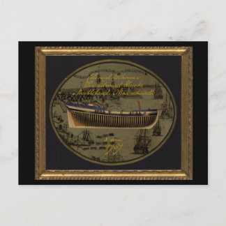 American Colonial Schooner Sir Edward Hawke Postcard