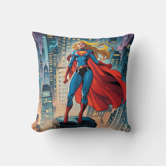American Comics, Retro American Comics, superhero Cushion (Front)