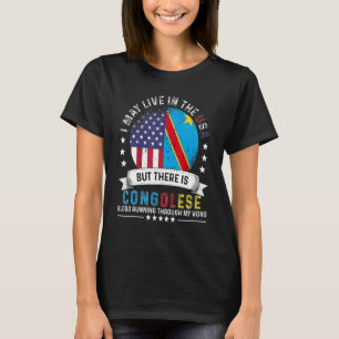 American Congolese Home in US Patriot American Con T-Shirt