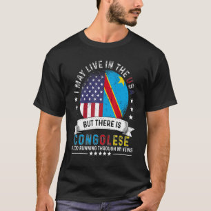 American Congolese Home in US Patriot American Con T-Shirt