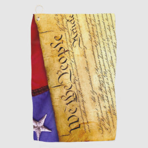 American Constitution Golf Towel
