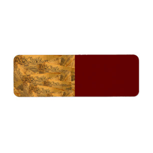 American Constitution Return Address Label