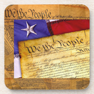 American Constitution We The People Beverage Coast Coaster