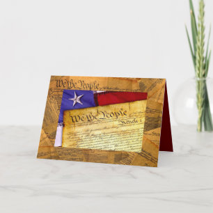American Constitution We The People Card