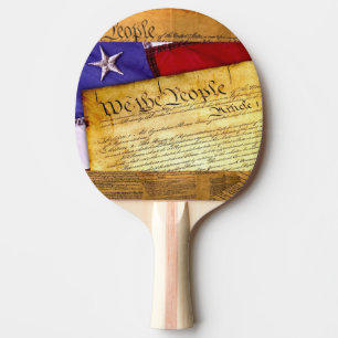 American Constitution We The People Ping Pong Paddle