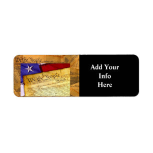 American Constitution We The People Return Address Label