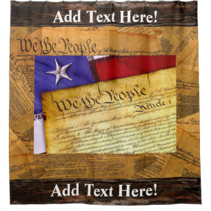 American Constitution We The People Shower Curtain