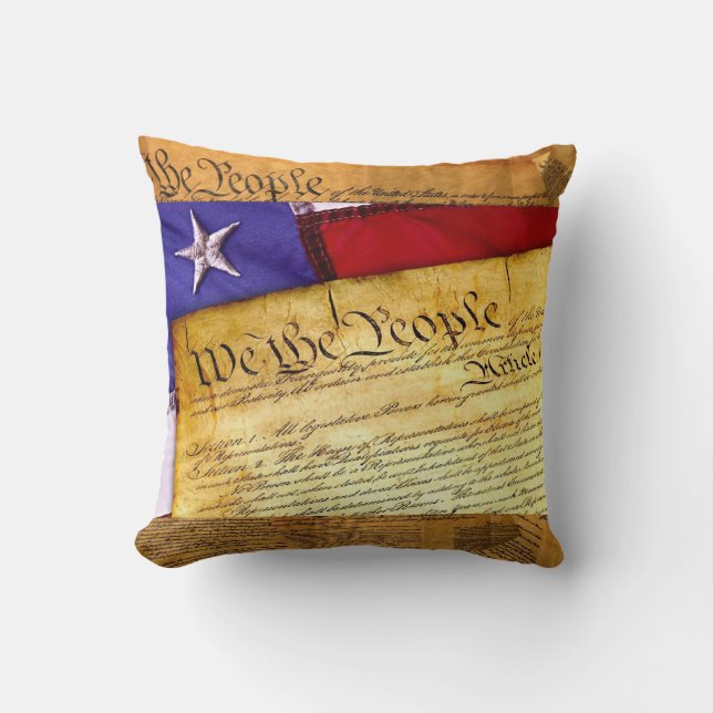 American Constitution We The People Throw Pillow (Front)