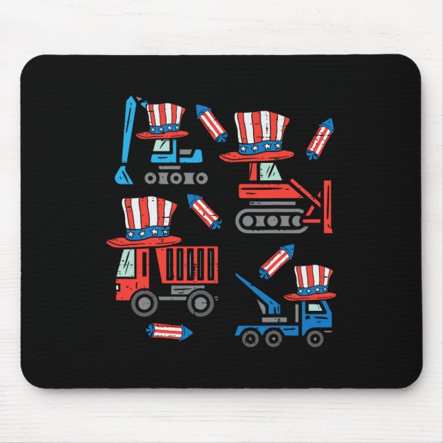 American Construction 4th Of July Fourth Toddler B Mouse Pad (Front)