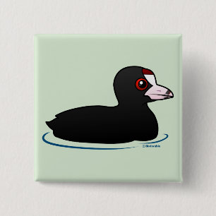 American Coot 15 Cm Square Badge
