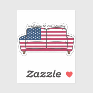 American Couch sticket 2x2