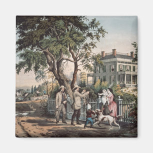 American Country Life - October Afternoon, 1855 Magnet