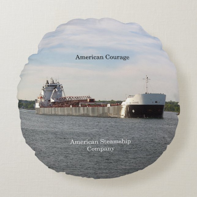 American Courage round pillow (Front)