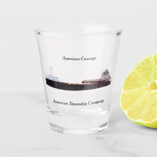 American Courage shot glass