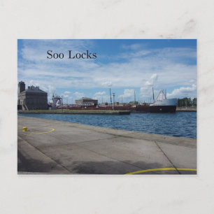 American Courage Soo Locks post card