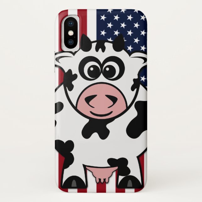American Cow Case-Mate iPhone Case (Back)