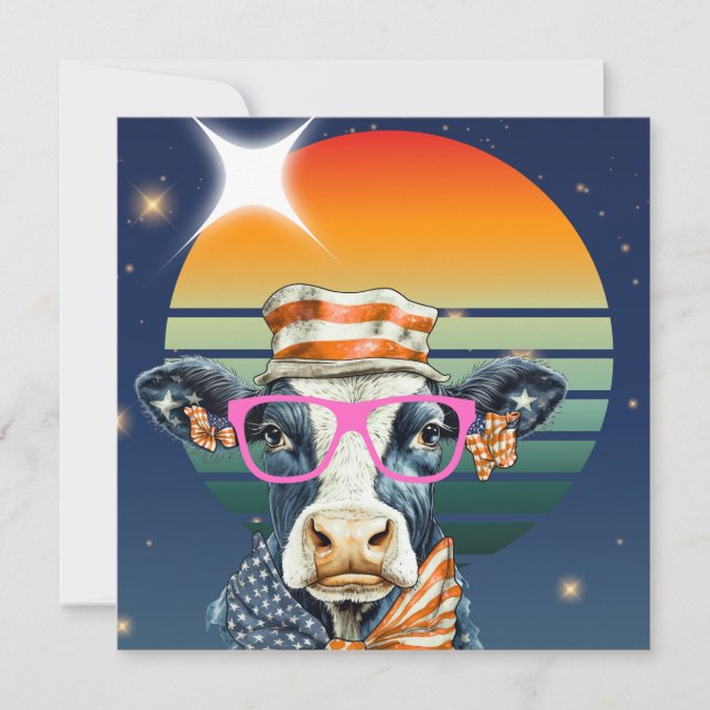 American Cow Invitation (Front)