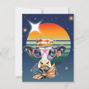 American Cow Postcard