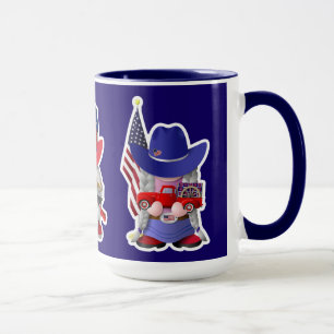 American Cowboy and Cowgirl Gnomes Mug
