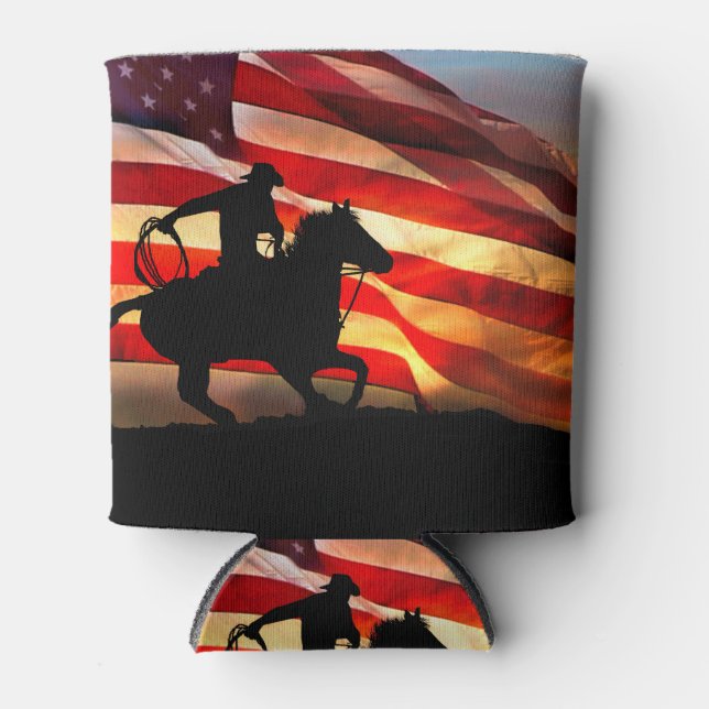 American Cowboy Can Cooler (Front)
