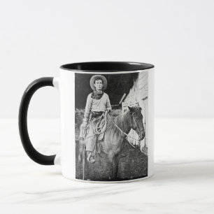 American cowboy in Kansas, c.1880 (b/w photo) Mug