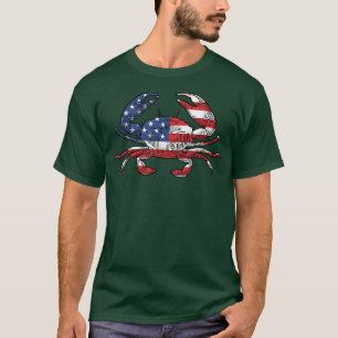 American Crab Design USA Crabs Boiling Party T-Shirt