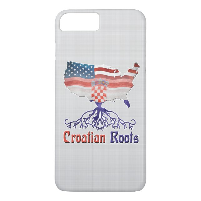 American Croatian Roots Case-Mate iPhone Case (Back)