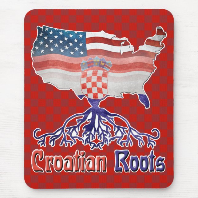 American Croatian Roots Mousemat (Front)