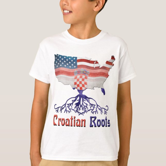 American Croatian Roots T-Shirt (Front)