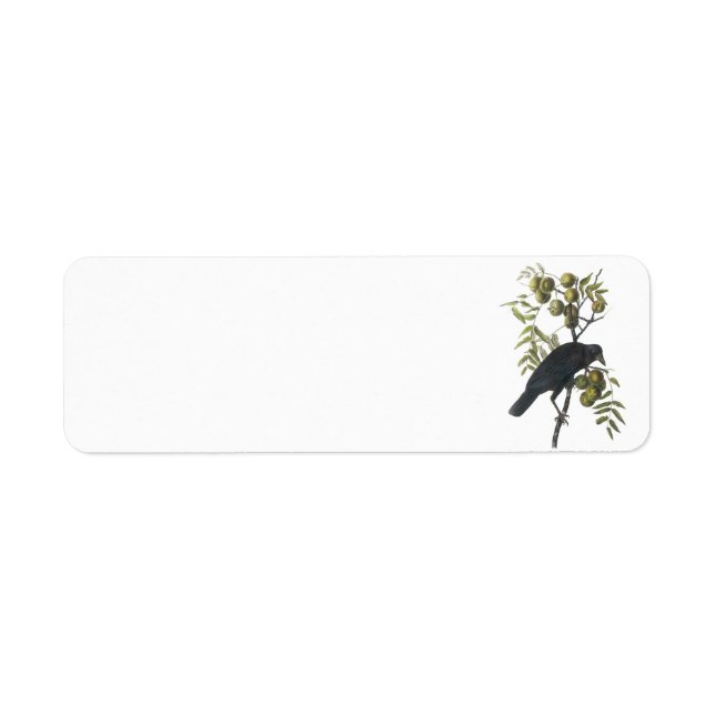 American Crow by Audubon Return Address Label (Front)