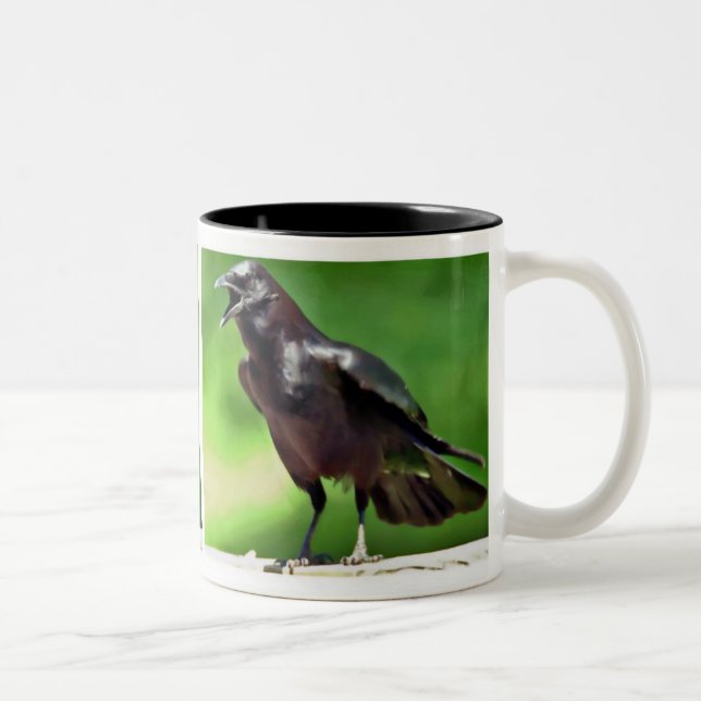 American Crow Two-Tone Coffee Mug (Right)