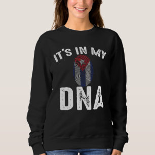 American Cuban Flag this is in my DNA Sweatshirt