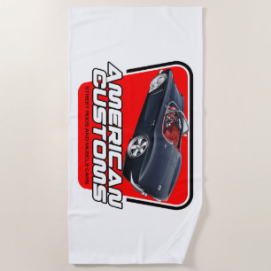 American Customs Corvette Beach Towel