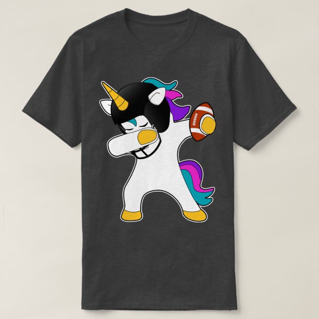 American  Dab Dabbing Hip Hop Unicorn T-Shirt (Design Front)
