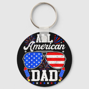 American dad 4th of july sunglasses family key ring