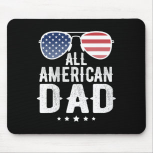 American Dad 4th Of July Us Patriotic Pride Mouse Pad