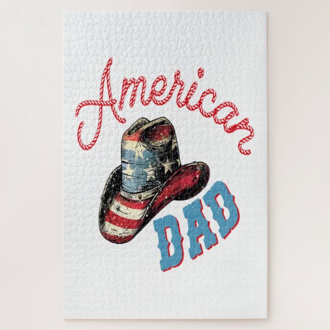 American Dad Cowboy  Jigsaw Puzzle (Vertical)