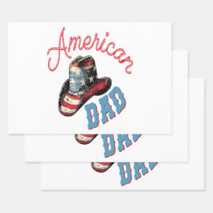 American Dad Cowboy  Wrapping Paper Sheet
