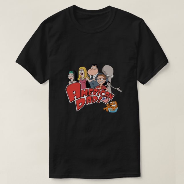 American Dad Family With Logo Essential T-Shirt (Design Front)
