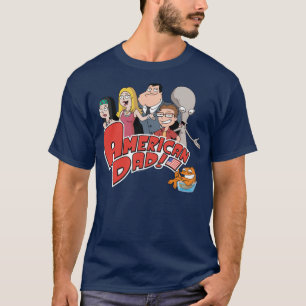 American Dad Family With Logo T-Shirt