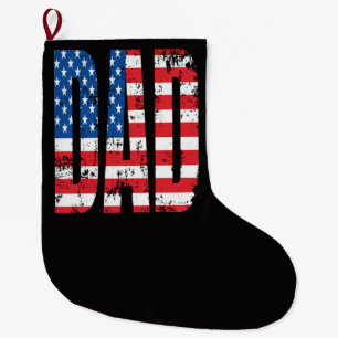 american dad flag large christmas stocking