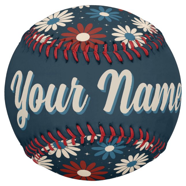 American Daisy's (personalize) Softball (Back)