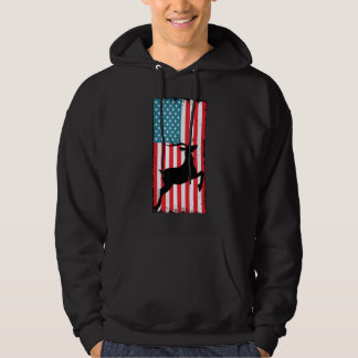 American Deer Hunter Patriotic 3 Hoodie