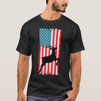 American Deer Hunter Patriotic 3 T-Shirt