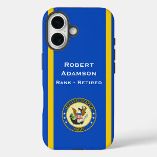 American Defence Emblem - personalise with name iPhone 16 Case
