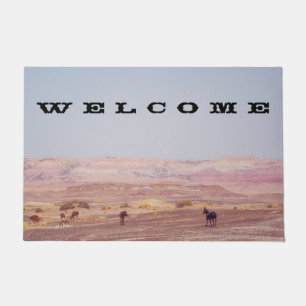 American Desert Horses P8670 Doormat