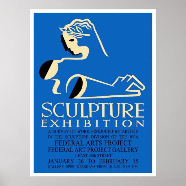 American Design Sculpture Exhibition Poster (Front)